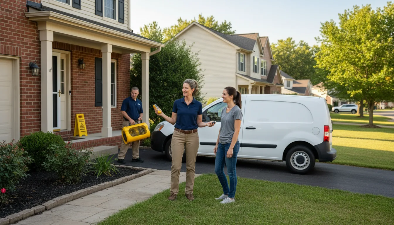 Residential water damage restoration in Kirk, CO